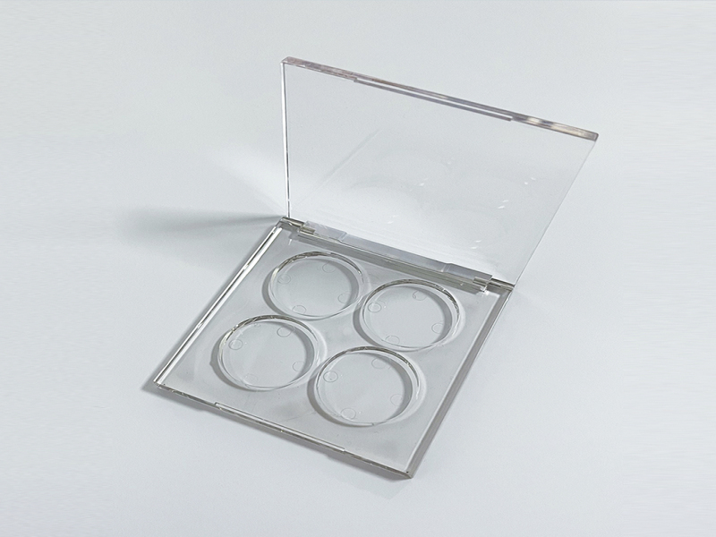 4 Grid Fully Transparent Eye shadow box XQ612