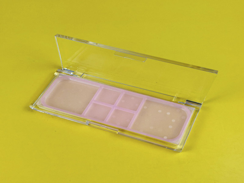 Transparent Flip Top 6 Color Eye shadow box XQ879