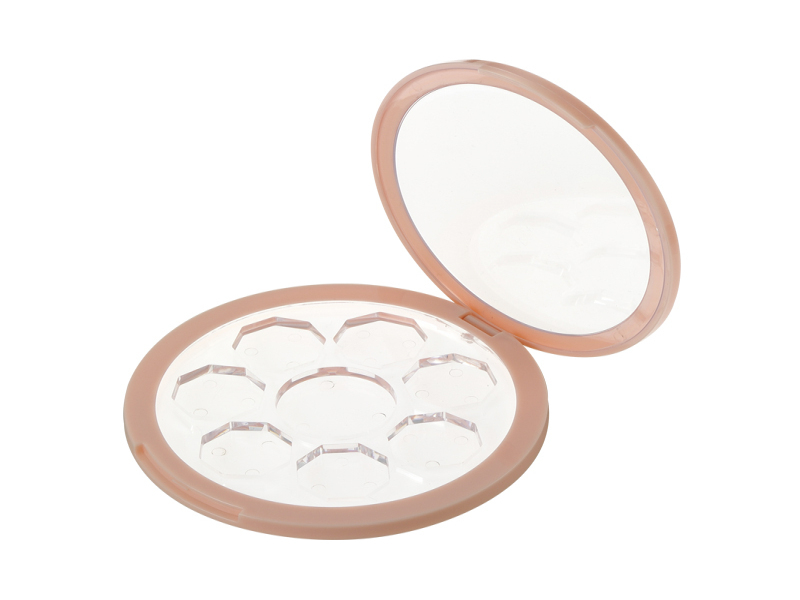 Round Multi Color Flip Top Eye shadow box XQ661