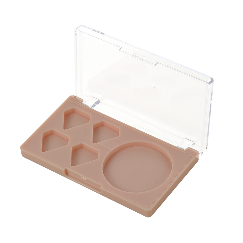 5 Color Transparent Lidded Eye shadow box XQ716