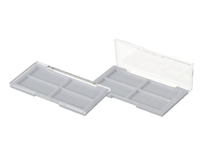 Transparent Cover 4 Pans Plastic Eyeshadow box XQ770