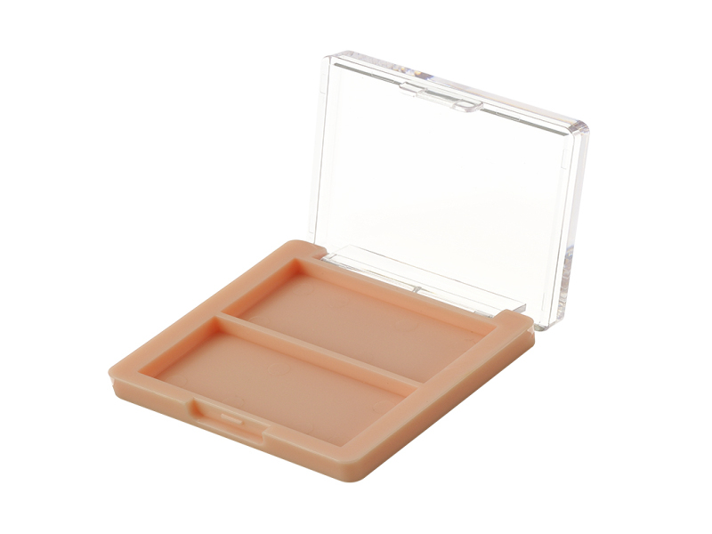 Dual Compartment Square Flip  Eye shadow box XQ448