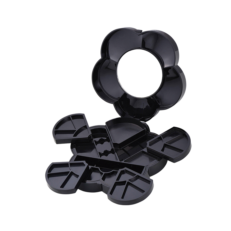 Футляр для теней в форме цветка с зеркалом XQ002