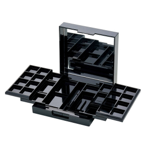 Multi Compartment Black Portable Eyeshadow Palette XQ001