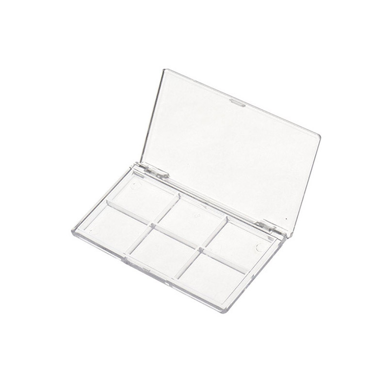 Transparent Rectangular Flip Top Eye shadow box XQ152