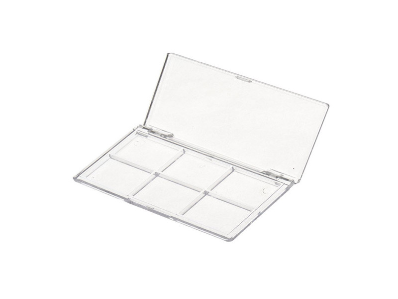 Transparent Rectangular Flip Top Eye shadow box XQ152