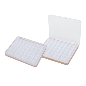 투명 뚜껑이 있는 직사각형 다중 칸막이 아이섀도 박스 XQ507