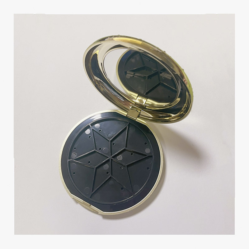 회중시계 스타일 컴팩트 파우더 케이스 스냅 클로저 라운드 QF091