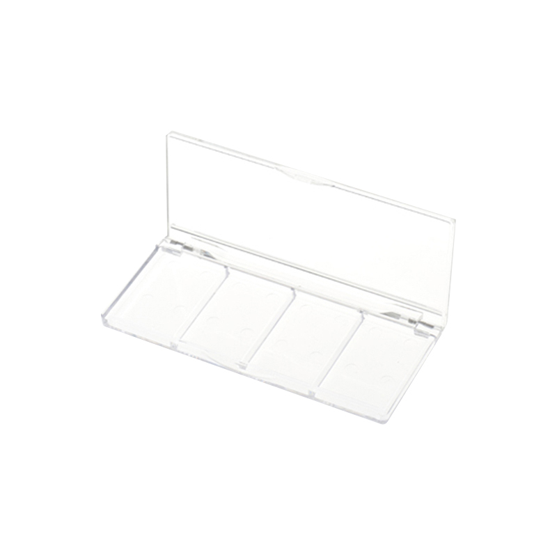 Fully Transparent 4 Color Flip Top Eye shadow box XQ160