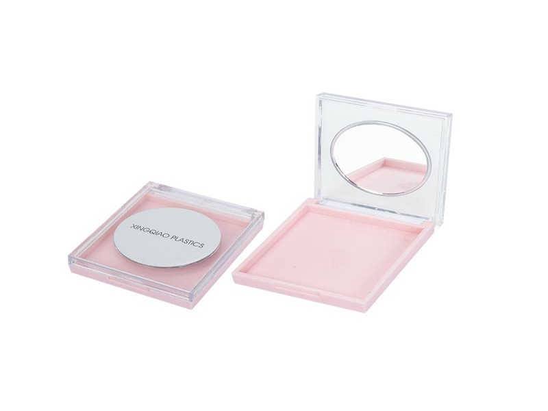 Square Flip-Top Eye shadow box with Mirror XQ513