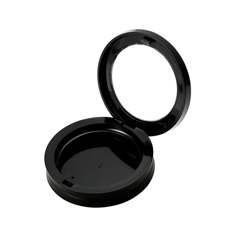 Single Compartment Compact Powder Case with Circular Window QF008