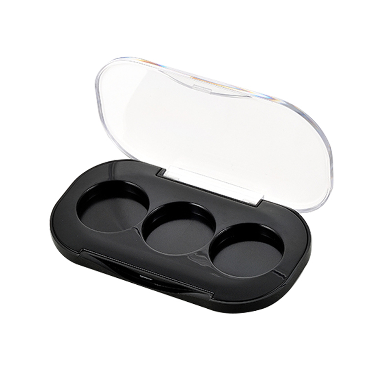 Transparent Flip Lid 3 Color Eye shadow Box XQ328