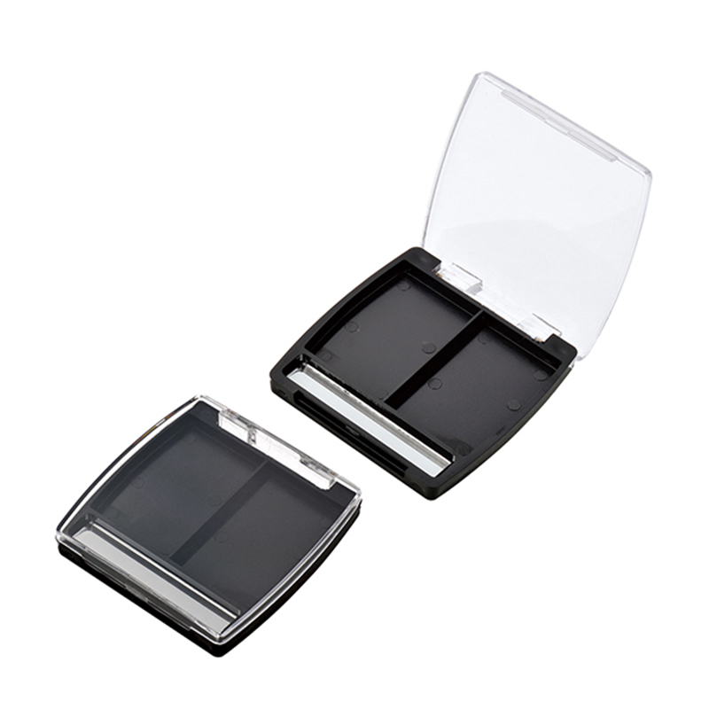 브러쉬 슬롯이 있는 2칸 아이섀도 팔레트 XQ032