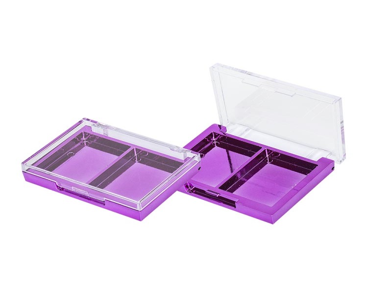 Custom 2 Color Eyeshadow box with Transparent Lid XQ467