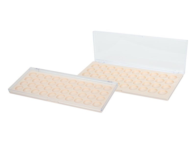 Multi Compartment Eye shadow box with Clear Lid XQ473