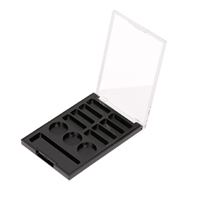투명 커버 XQ213이 포함된 12칸 직사각형 아이섀도 상자