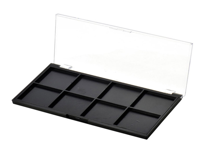 Rectangular 8 Color Empty Eye shadow box XQ130