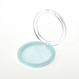 Round Compact Powder Case with Transparent Lid QF047