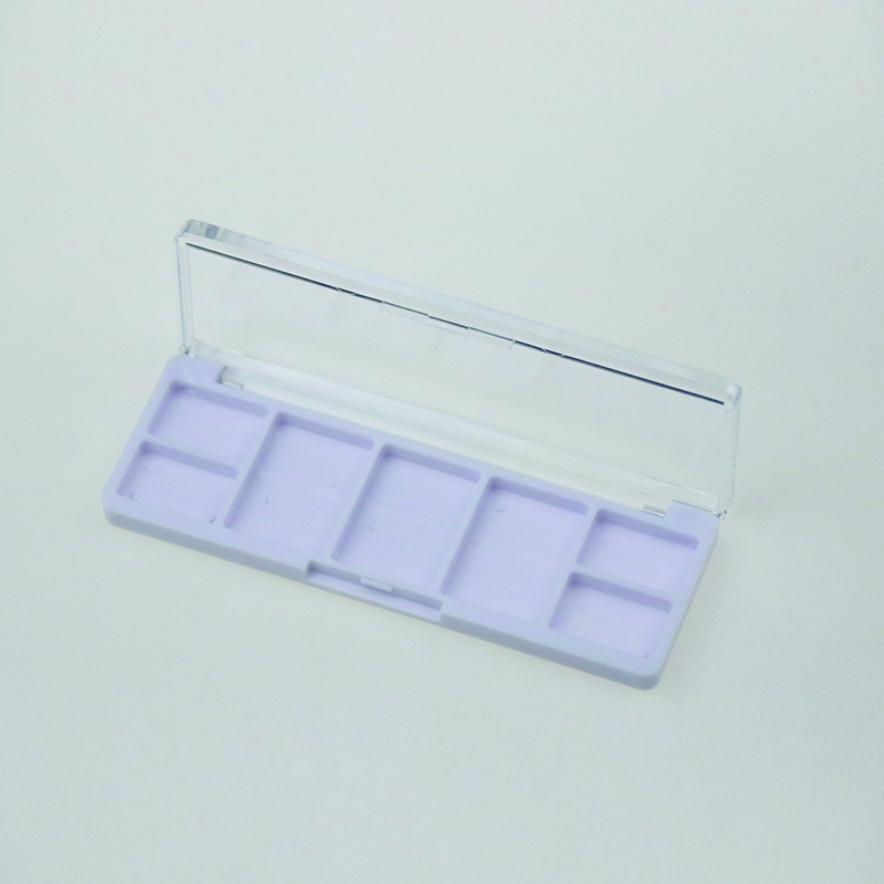 Multi Color Rectangular Eye shadow box with Grid Blocks XQ398