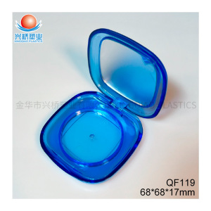 단일 칸막이 사각형 컴팩트 파우더 케이스 QF119