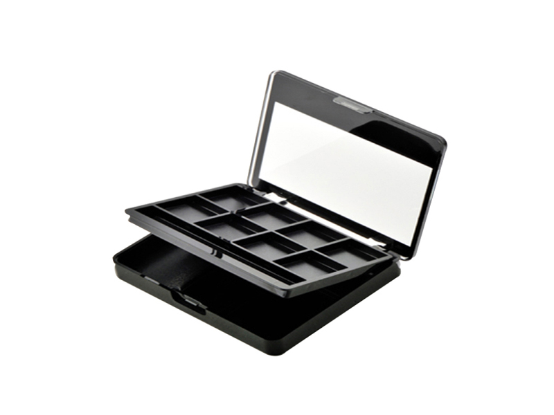 Double Tier Multi Grid Eye shadow box with Brush Compartment XQ168-8