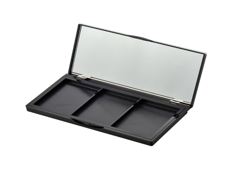 Rectangular 3 Grid Portable Eye shadow box XQ145-3
