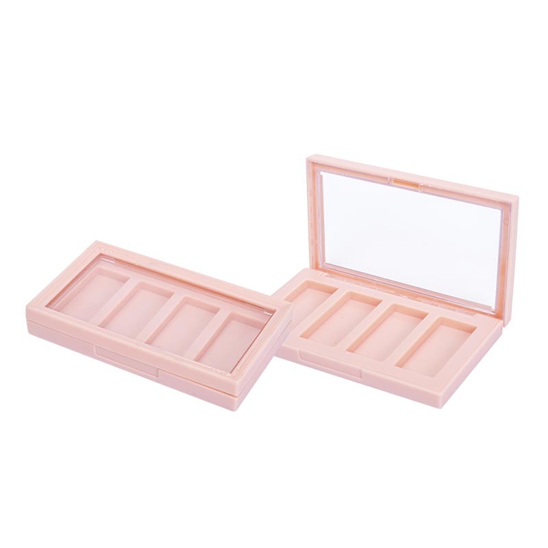 4 Compartment Eye shadow box with Transparent Lid XQ478