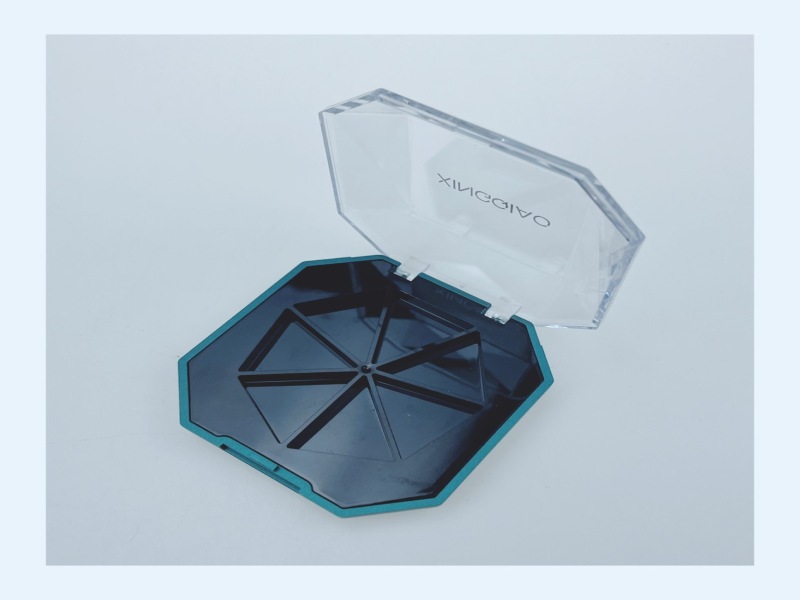 Diamond Mirror Octagonal 7 Color Compact Powder Case QF07303
