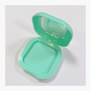 Compact Powder Case Mirror Inside Snap Closure QF09802
