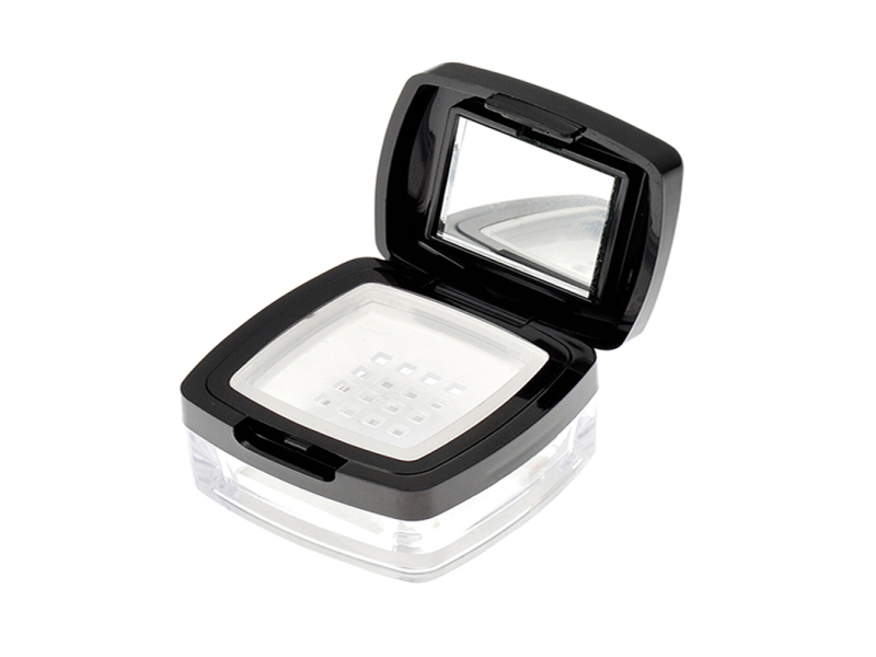  Square Plastic Loose Compact Powder Case QF011