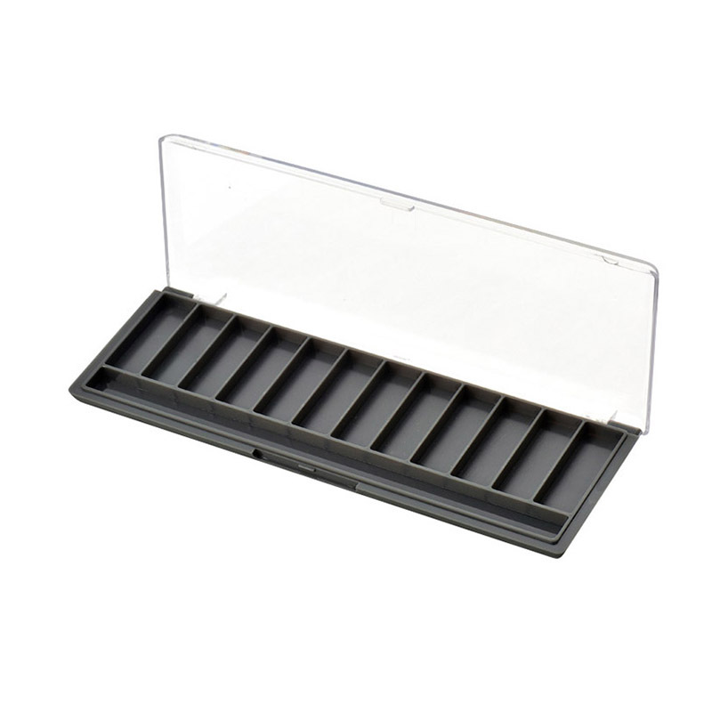Rectangular Multi Grid Eye shadow box with Brush Slot XQ156