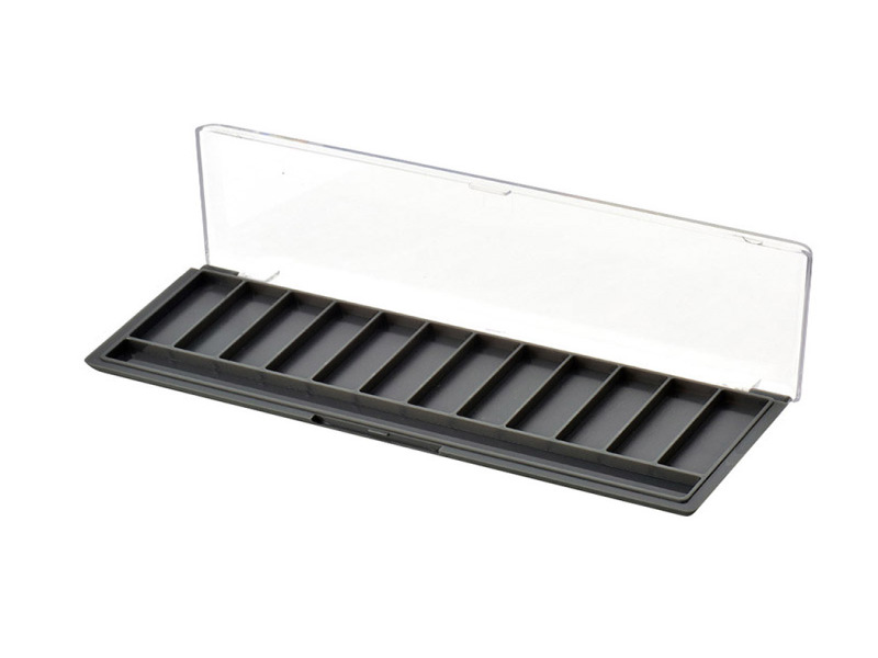 Rectangular Multi Grid Eye shadow box with Brush Slot XQ156