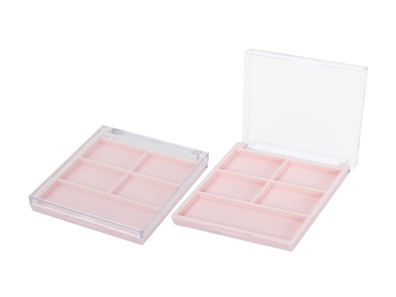 Rectangular Divided Tray Multi Compartment Eye shadow box XQ518