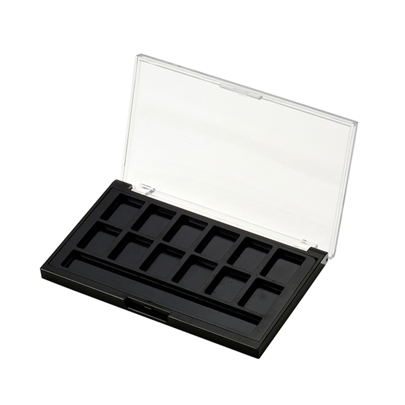 Rectangular 8 Color Eye shadow box with Transparent Lid XQ112