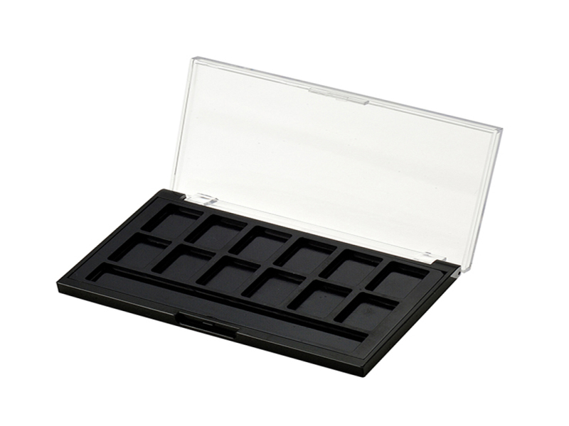 Rectangular 8 Color Eye shadow box with Transparent Lid XQ112