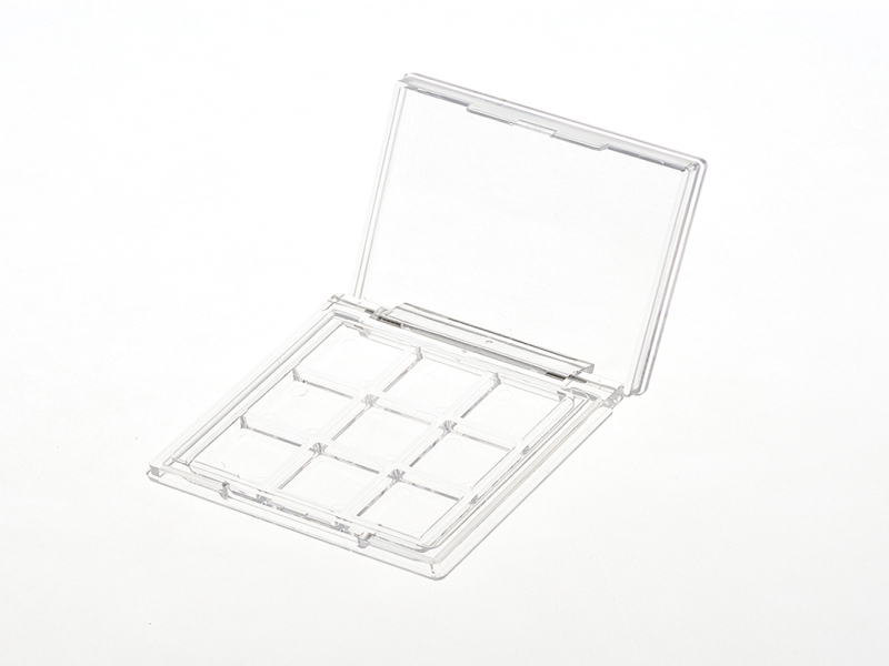 Fully Transparent 9 Color Square Eye shadow box XQ359
