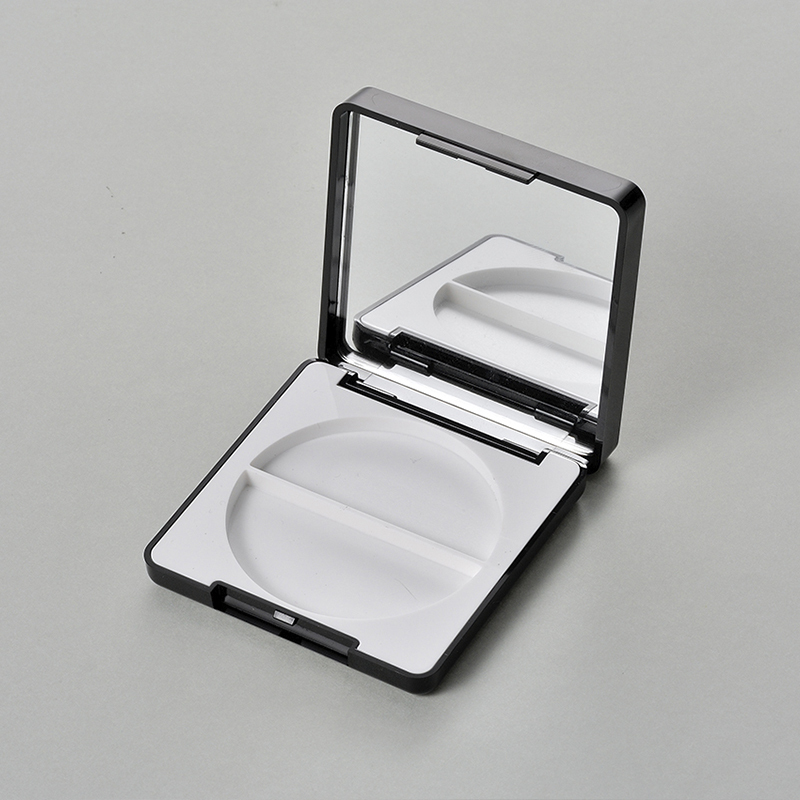 Dual Compartment Compact Powder Case with 3D Printed Top Flap QF044