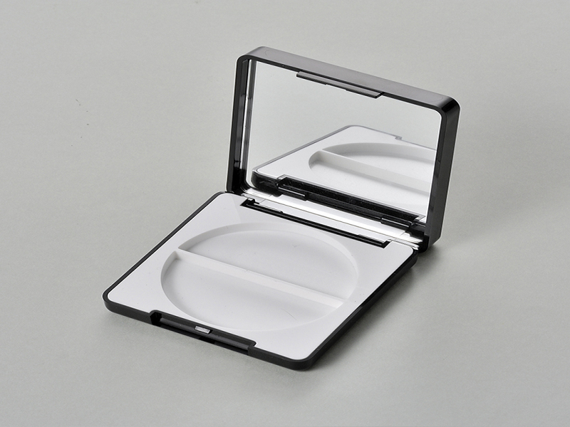 Dual Compartment Compact Powder Case with 3D Printed Top Flap QF044