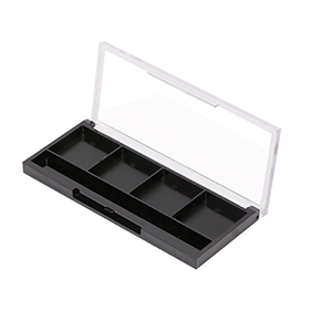 브러시 슬롯 XQ182가 있는 직사각형 4색 아이섀도 상자