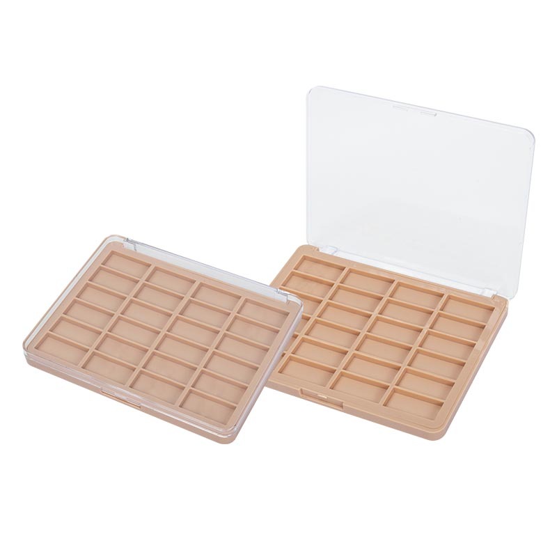 24 Color Empty Eyeshadow box with Transparent Lid XQ510