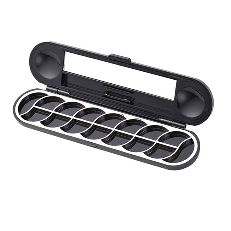 Черная прямоугольная пластиковая палитра теней для век на заказ XQ005