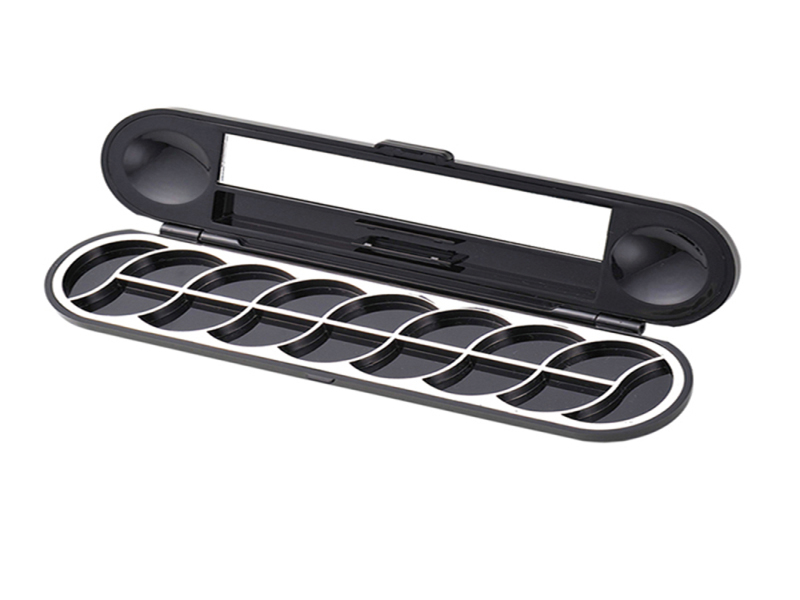 Черная прямоугольная пластиковая палитра теней для век на заказ XQ005