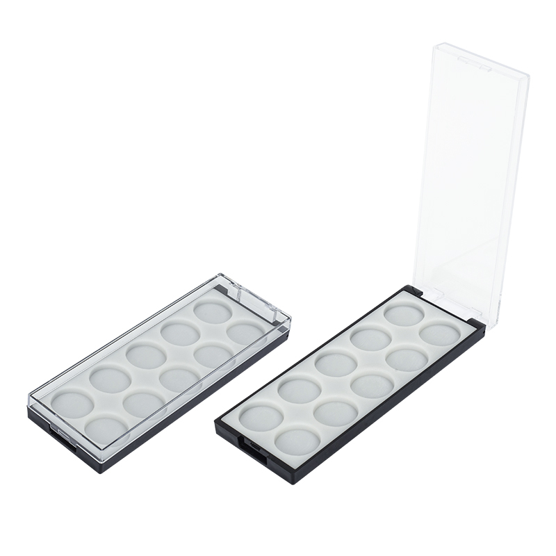 10 Color Eye shadow box with Round Compartments XQ423