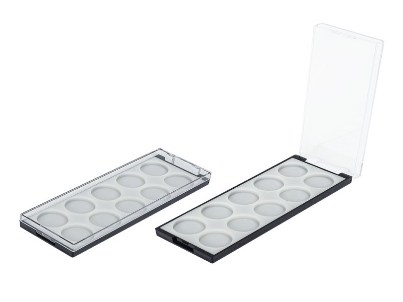 10 Color Eye shadow box with Round Compartments XQ423
