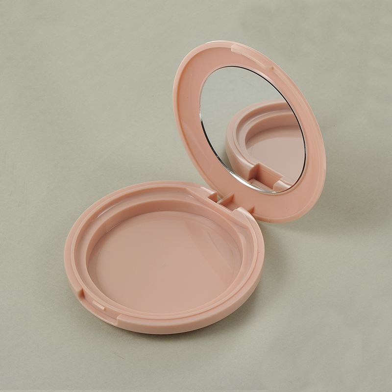 Flip Top Round Single Layer Compact Powder Case QF068