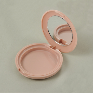Flip Top Round Single Layer Compact Powder Case QF068