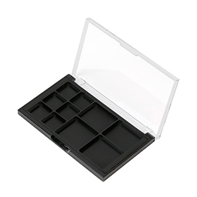맞춤형 직사각형 10색 빈 아이 섀도우 박스 XQ231