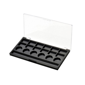Rectangular 18 Color Eye shadow box with Brush Holder XQ147