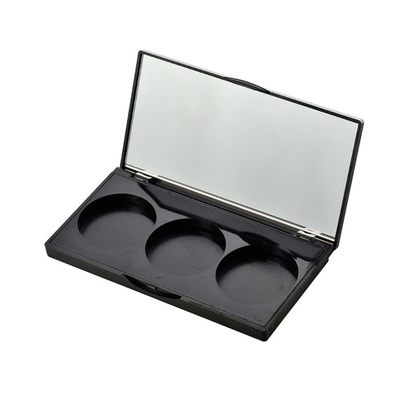 Rectangular 3 Round Flip-Top Eye shadow Case XQ145-2