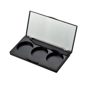 Rectangular 3 Round Flip-Top Eye shadow Case XQ145-2